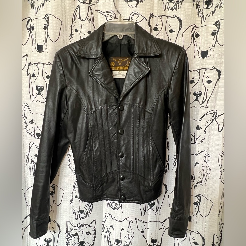 The Leather Ranch genuine back leather jacket size 36